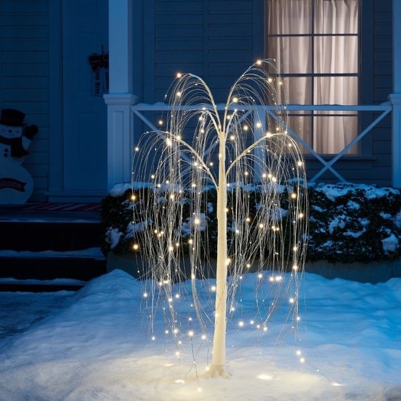 Holiday New Twinkling Led Willow Tree Indooroutdoor 4ft Poshmark